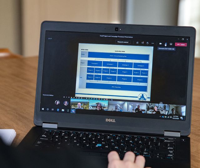 MAC laptop user