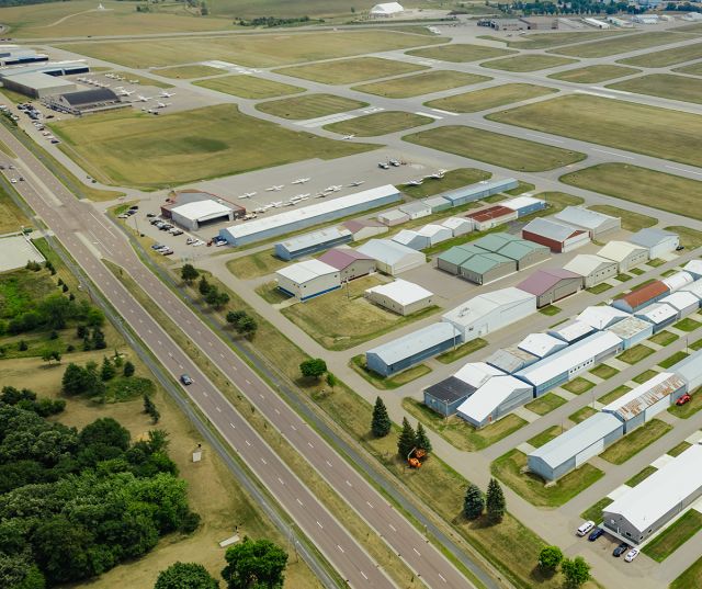 Flying Cloud Airport hangars