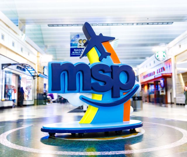 MSP monument in Airport Mall 