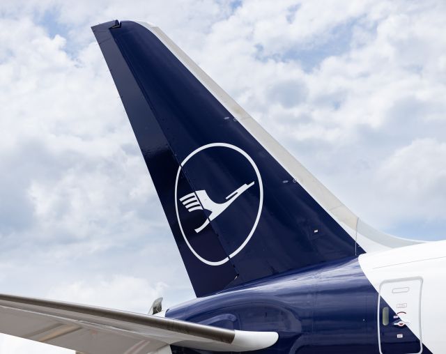 A Lufthansa airplane