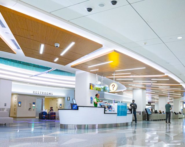 Information desk at MSP Airport Terminal 1