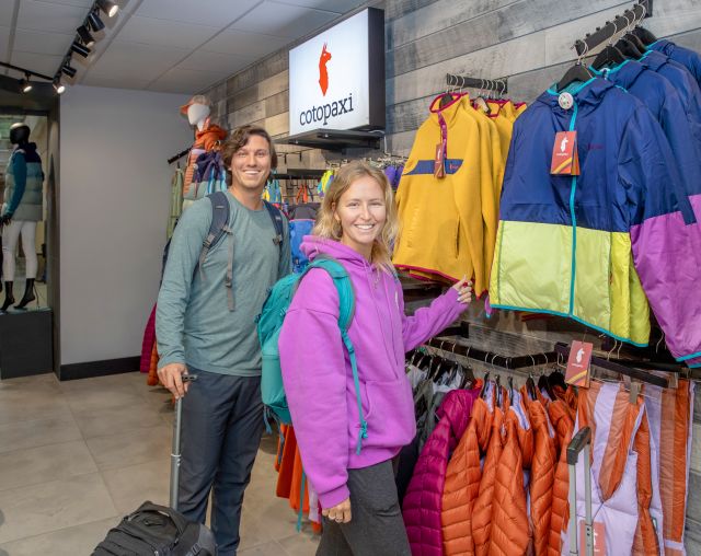 Passengers shopping at a store at MSP Airport